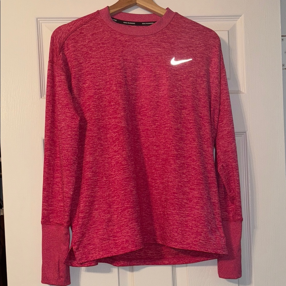 Nike pink Long Sleeve running Shirt